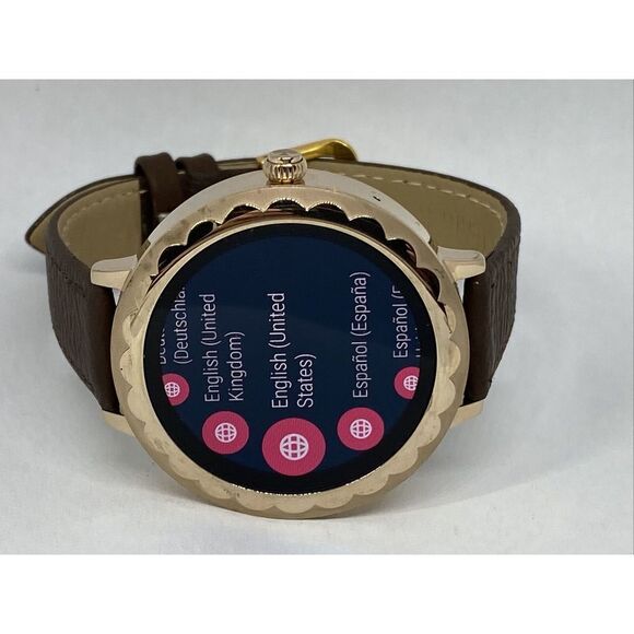 Kate Spade Gen 3 KST2003 Women\'s Brown Leather Digital Dial Smart Watch CO474 main image 4